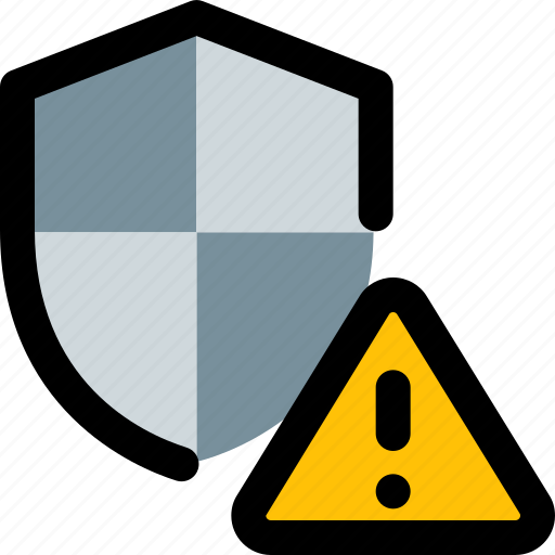 Alert, security, warning, shield icon - Download on Iconfinder
