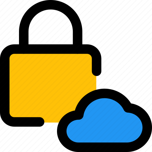 Security, cloud, storage, lock icon - Download on Iconfinder