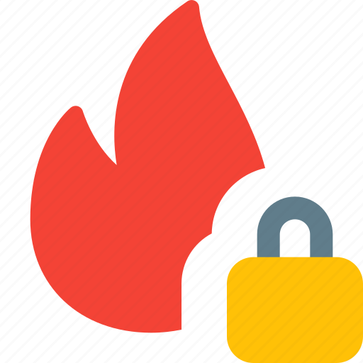 Fire, security, lock, barrage icon - Download on Iconfinder