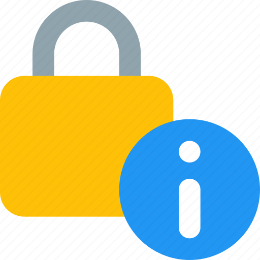 Security, information, lock, info icon - Download on Iconfinder
