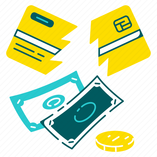 Broken, credit, card, money, bank, payment, finance icon - Download on Iconfinder