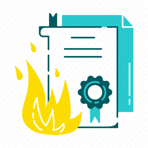 Damaged, certificate, ssl, graduation, degree, certification, achievement icon - Download on Iconfinder