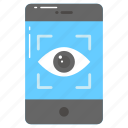 eye, scan, scanning, mobile, security, cyber, protection
