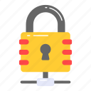 secure, network, protected, security, connection, padlock, lock