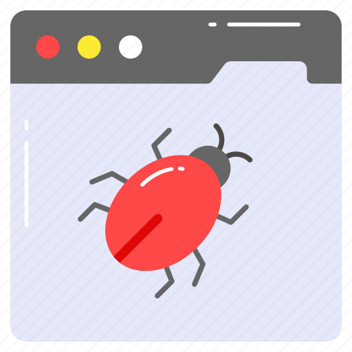 Malicious, malware, webpage, website, virus, bug, bugging icon - Download on Iconfinder