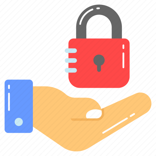 Security, service, services, safety, protection, padlock, hand icon - Download on Iconfinder