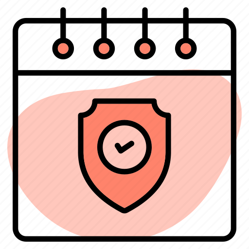 Secure, schedule, safety, shield, calendar, security, insurance icon - Download on Iconfinder