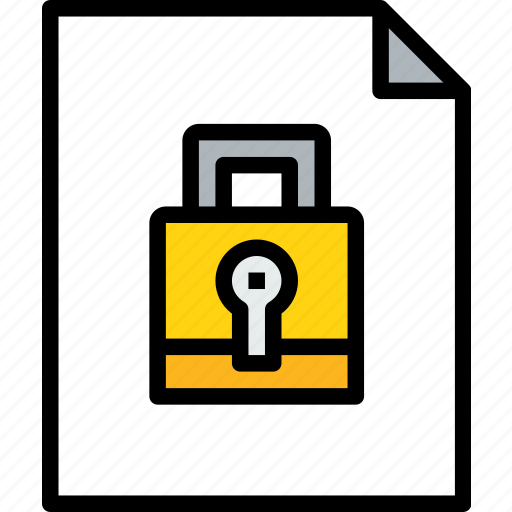 Document, lock, protect, safe, safety.protection, secure, security icon - Download on Iconfinder