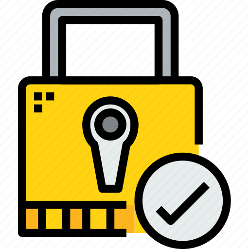 Check, padlock, protect, safe, safety.protection, secure, security icon - Download on Iconfinder