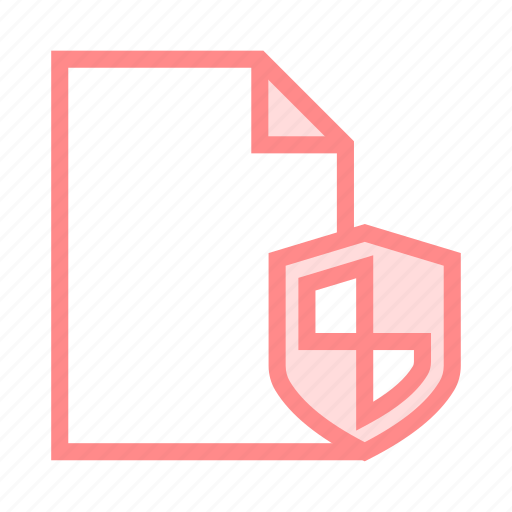 Document, file, protection, security, shield icon - Download on Iconfinder