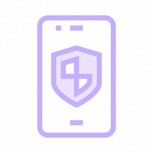 Mobile, phone, protection, safety, shield icon - Download on Iconfinder