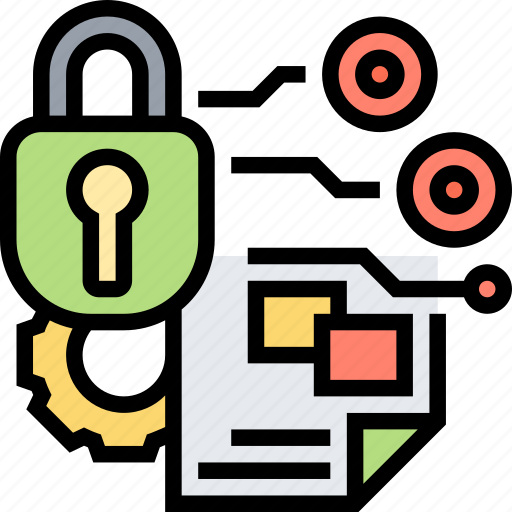 Document, security, encryption, confidential, lock icon - Download on Iconfinder