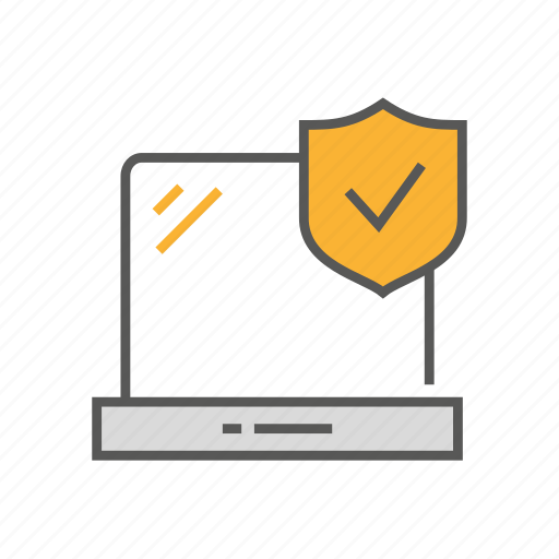 Laptop, protection, safety, security, shield icon - Download on Iconfinder