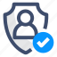 account, person privacy, protection, security, shield 