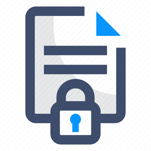 Data privacy, file, lock, protect, security icon - Download on Iconfinder