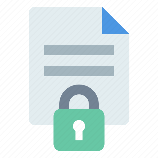Data privacy, file, lock, protect, security icon - Download on Iconfinder