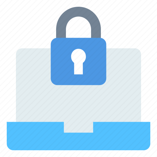 Encryption, laptop, lock, security icon - Download on Iconfinder