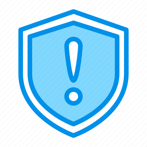 Lock, protection, security, shield, warning icon - Download on Iconfinder