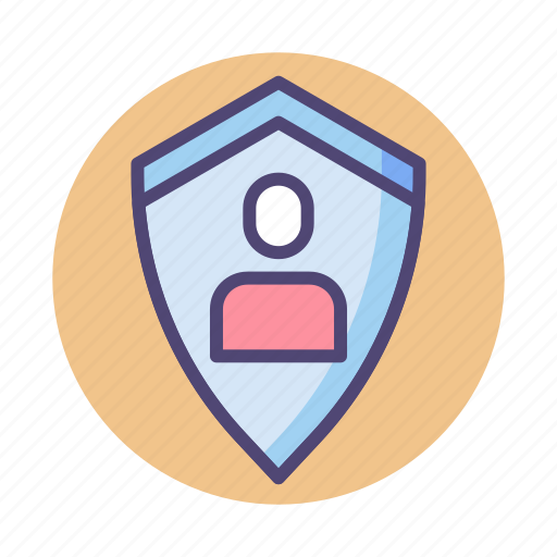 Person, protected, protection, security, shield icon - Download on Iconfinder