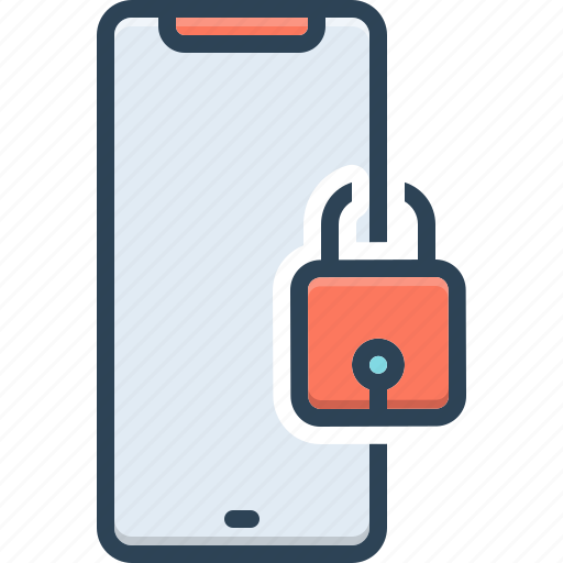Locked, phone, password, security, secured, padlock, privacy icon - Download on Iconfinder