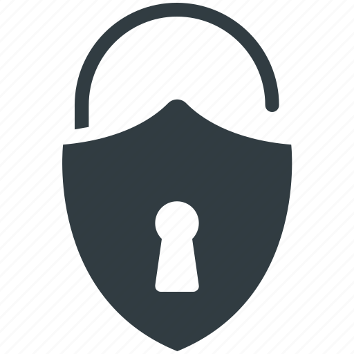 Padlock, password, privacy, security, shield shape icon - Download on Iconfinder