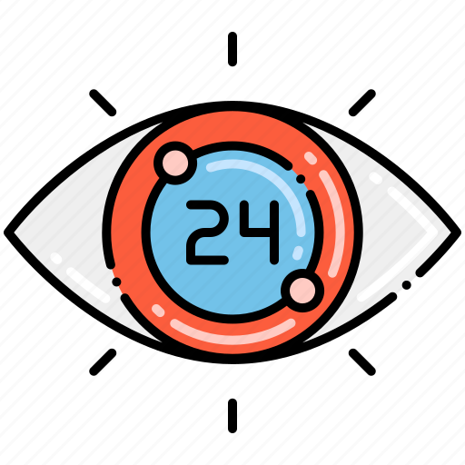 24h, monitoring, security icon - Download on Iconfinder