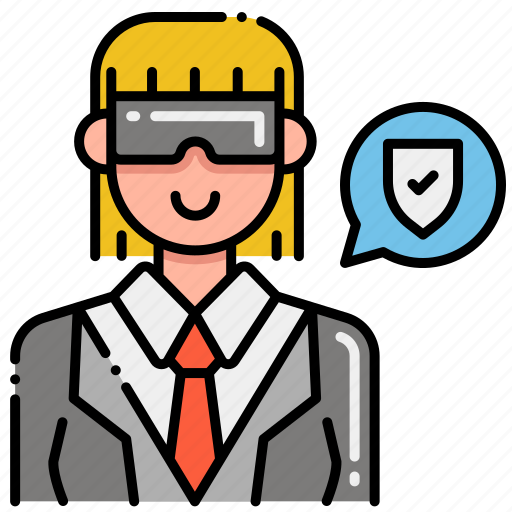 Bodyguard, female, profession icon - Download on Iconfinder