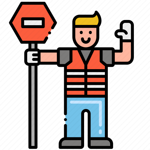 Crossing, guard, male icon - Download on Iconfinder