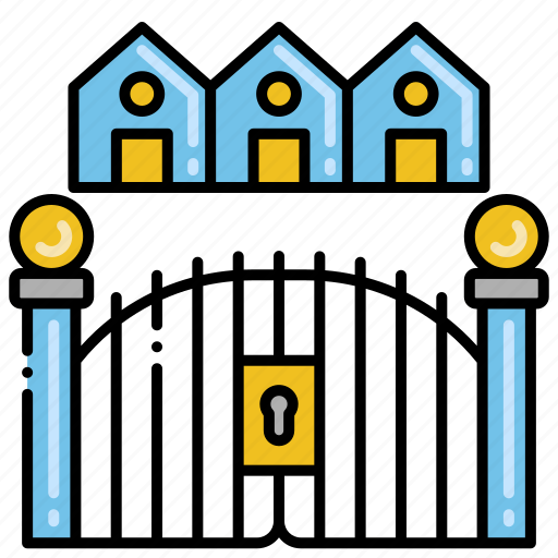 Gated, community, buildings, security icon - Download on Iconfinder