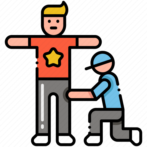 Pat, down, police, guards icon - Download on Iconfinder