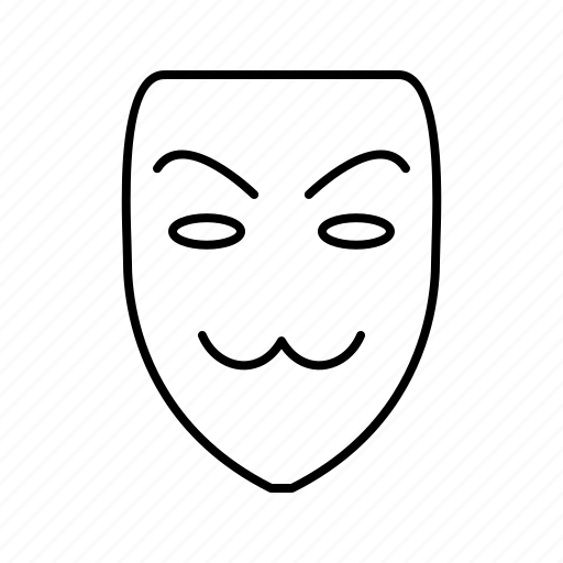 Face mask, hacker, hacker mask, mask icon - Download on Iconfinder