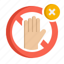hand, sign, stop