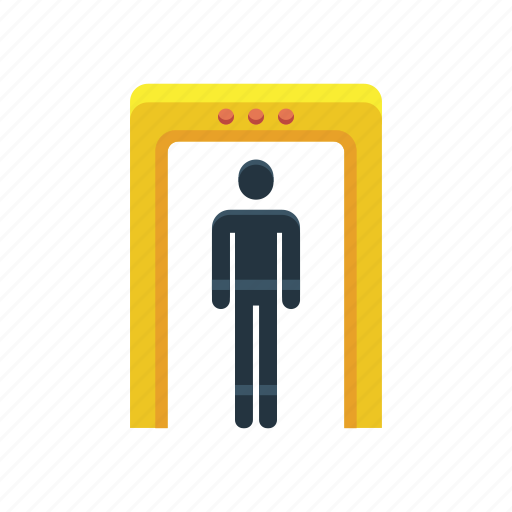 Detector, metal, airport, custom, immigration, scanner, xray icon - Download on Iconfinder