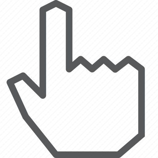 Cursor, click, finger, hand, point, selection, touch icon - Download on Iconfinder