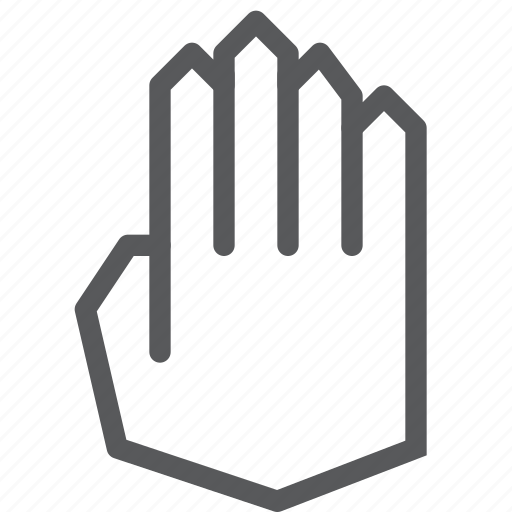 Cursor, hand, open, palm, selection, stop icon - Download on Iconfinder