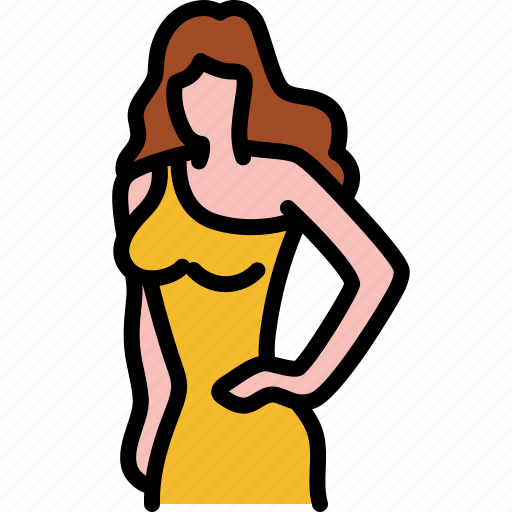 Beautiful, gorgeous, akimbo, confident, pose, sexy, woman icon - Download on Iconfinder
