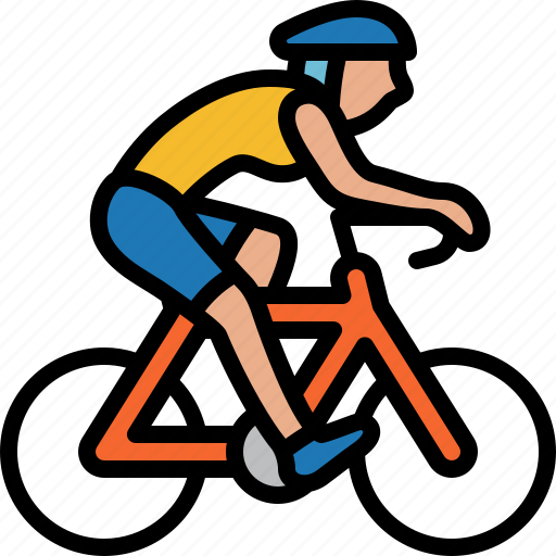 Cycling, riding, ride, woman, bicycle, road, bike icon - Download on Iconfinder