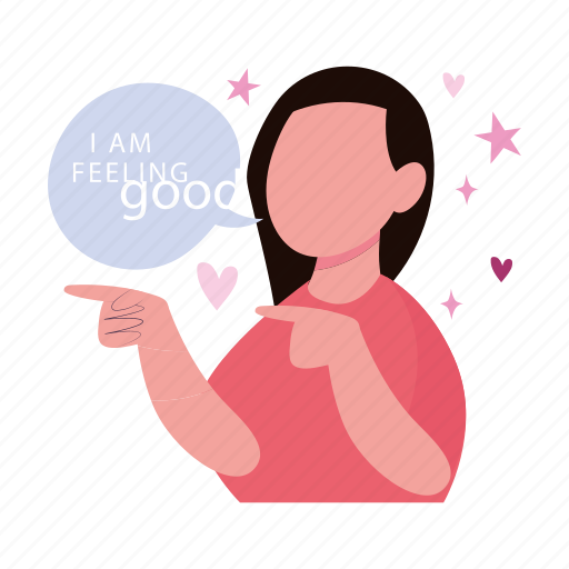 Girl, feeling, good, relaxing, selfcare icon - Download on Iconfinder