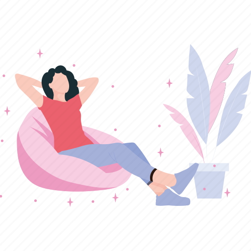 Relaxing, girl, couch, restselfcare icon - Download on Iconfinder