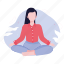 yoga, meditation, relaxing, girl, peace 
