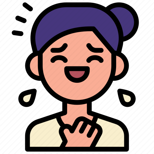 Laughing, laugh, woman, laughter, self, care, love icon - Download on Iconfinder