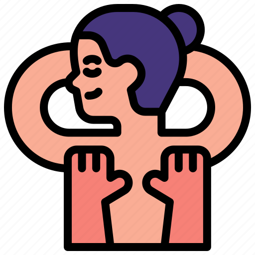 Massage, self, care, love, spa, relaxing, woman icon - Download on Iconfinder