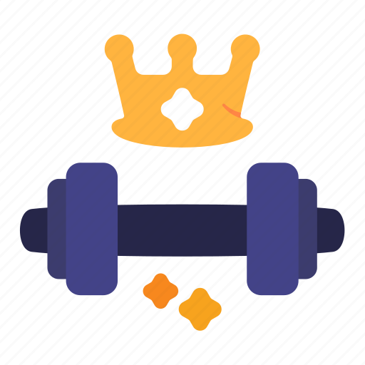 Gym, premium, king, master, barbell icon - Download on Iconfinder