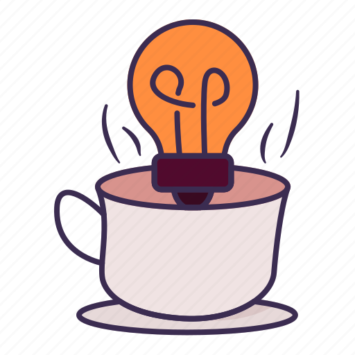 Coffee, creative, bulb, relax, hot, chill icon - Download on Iconfinder