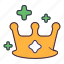 add, crown, king, premium, plus, boss 
