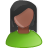 female, green, user