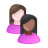 Female, mixed, race, users icon - Free download