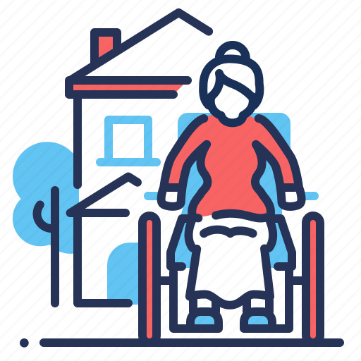 Disabled, retired, senior, wheelchair icon - Download on Iconfinder