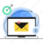 email advertising, email campaign, email marketing icon, target audience 