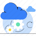 cloud computing, cloud optimization icon, cloud storage 